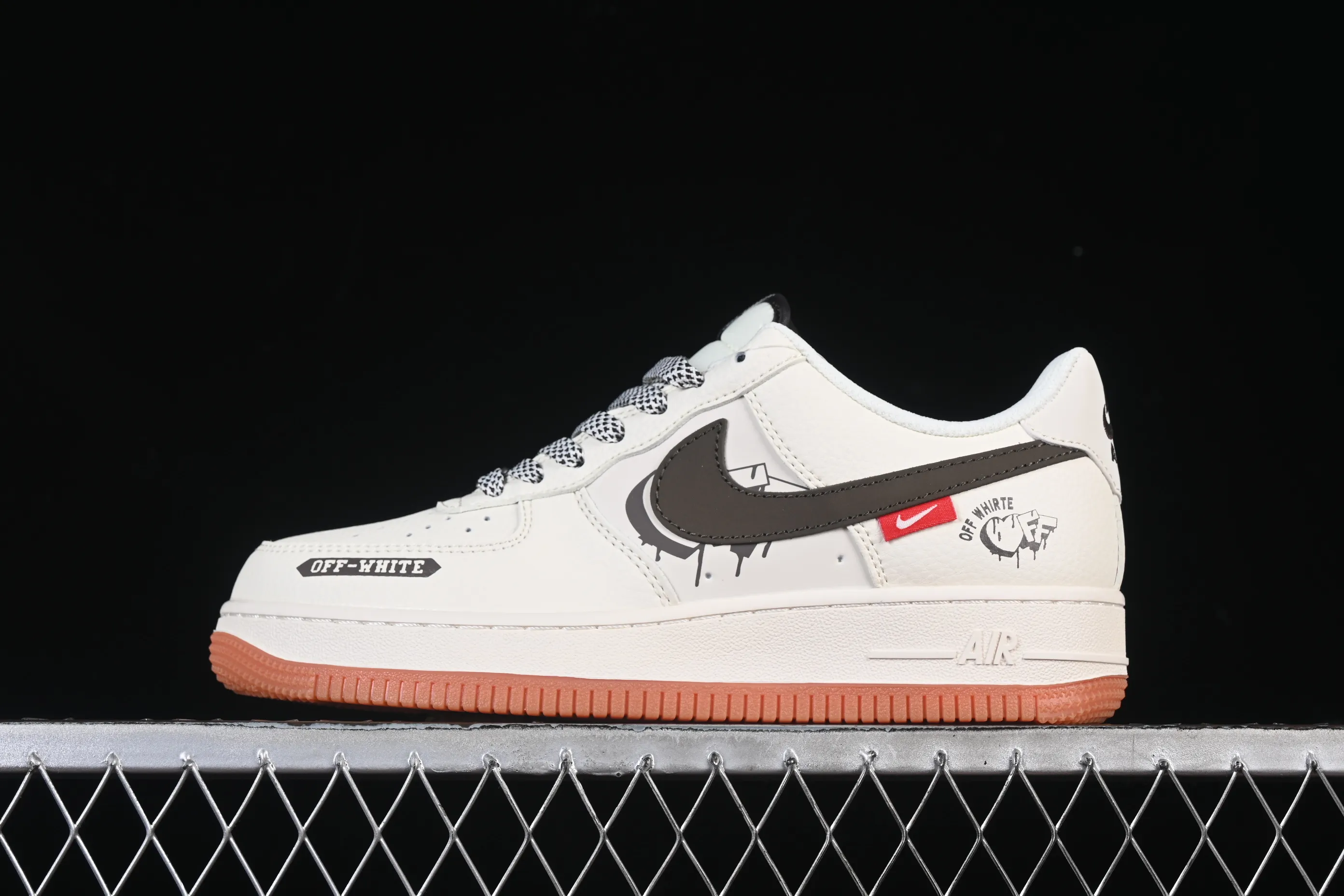 All categories Nk Air Force 1 Air Force series Nk Air Force 1 Low Air Force low-top Nike Air Force 1'07 Low joint love rice black raw rubber Air Force 1 low-top casual sneakers QW5836-027